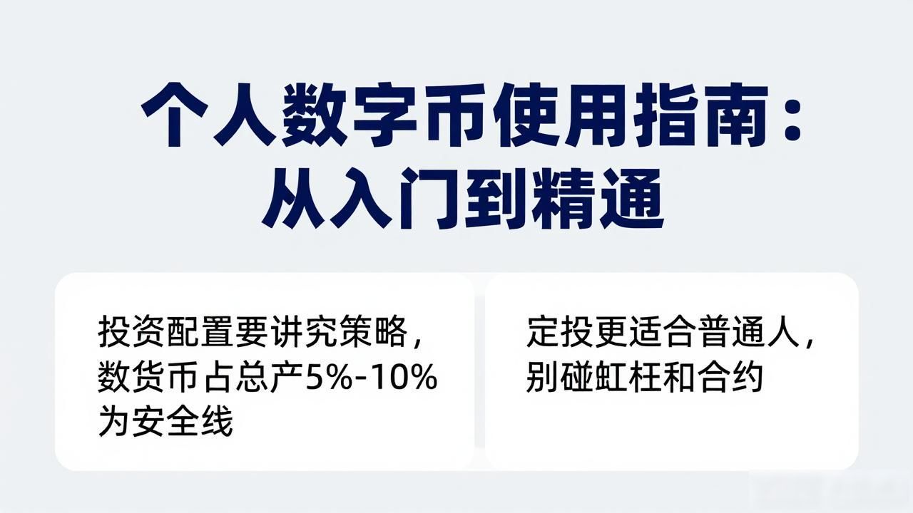 个人数字货币使用指南：从入门到精通