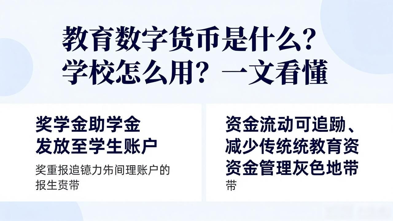 教育数字货币是什么？学校怎么用？一文看懂