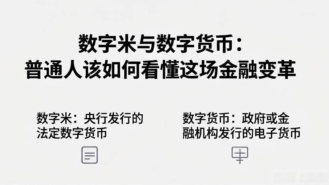 数字米与数字货币：普通人该如何看懂这场金融变革