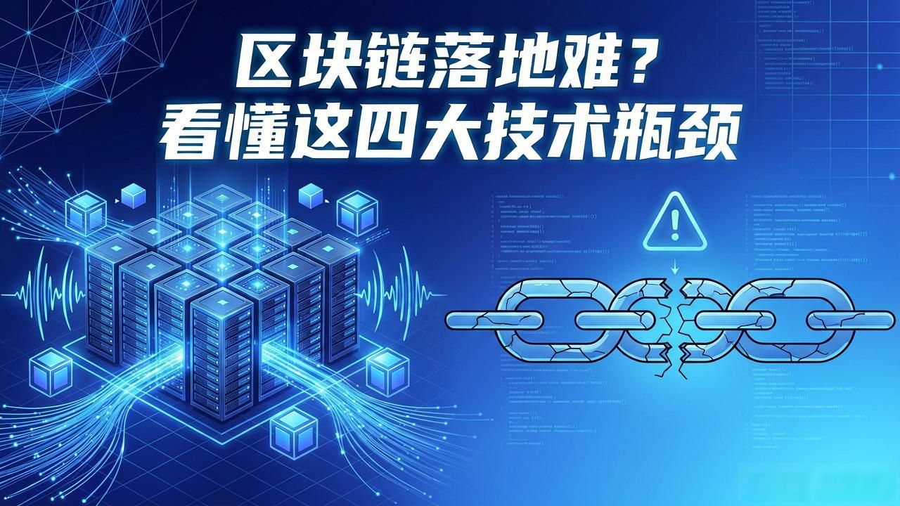 区块链落地难？看懂这四大技术瓶颈