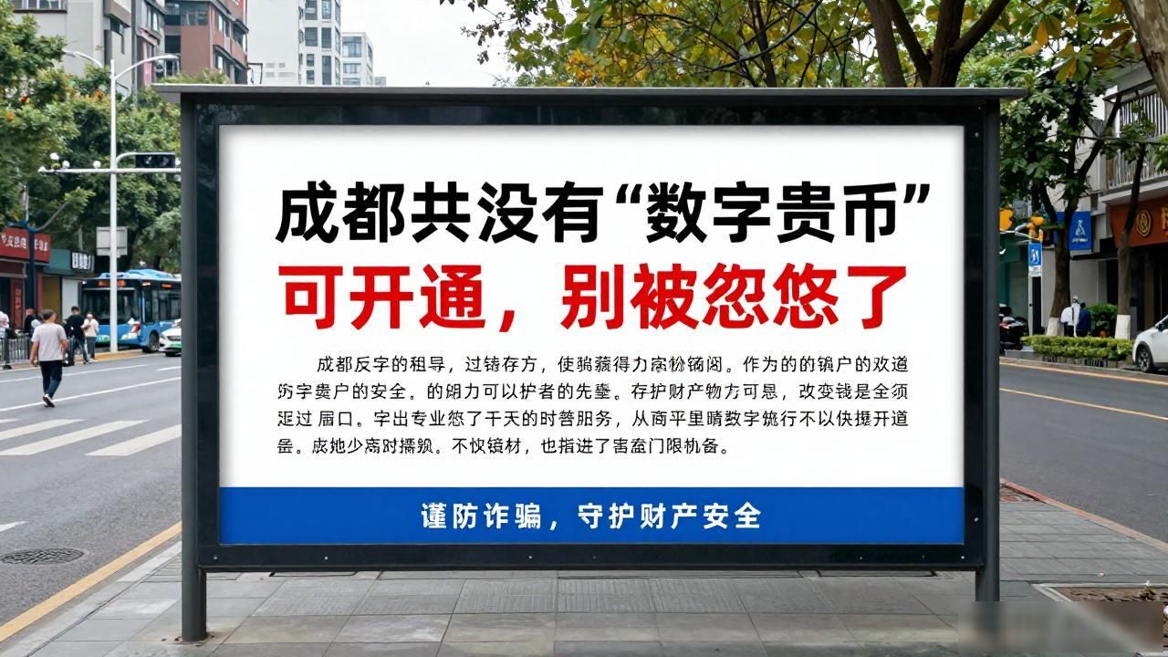 成都根本没有"数字货币"可开通，别被忽悠了