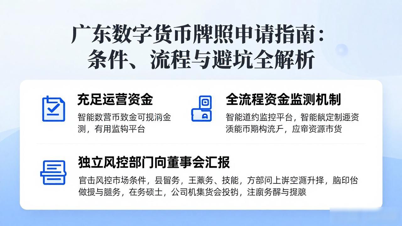 广东数字货币牌照申请指南：条件、流程与避坑全解析