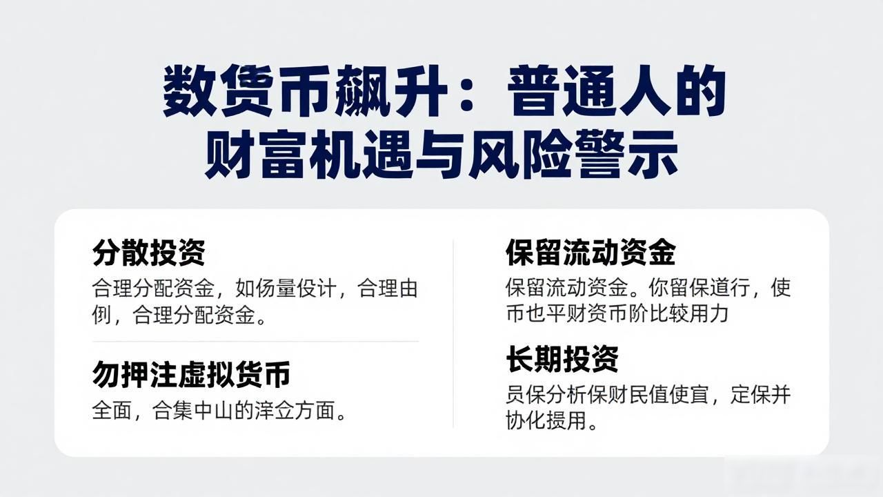 数字货币飙升：普通人的财富机遇与风险警示