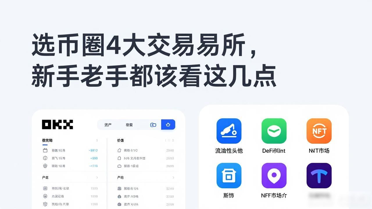 选币圈4大交易所，新手老手都该看这几点