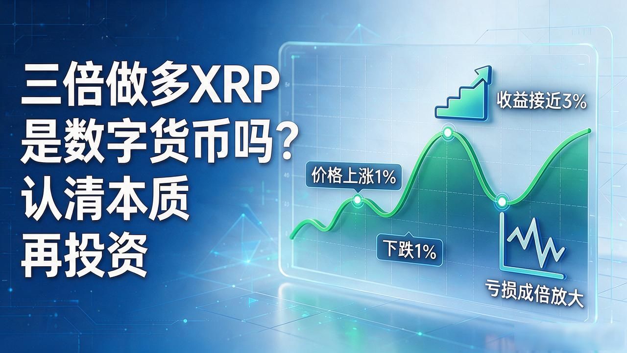 三倍做多XRP是数字货币吗？认清本质再投资