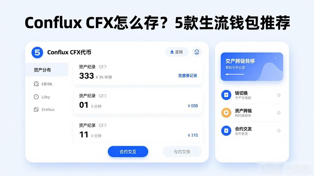 Conflux CFX怎么存？5款主流钱包推荐