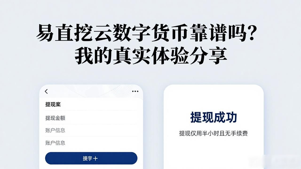 易直挖云数字货币靠谱吗？我的真实体验分享