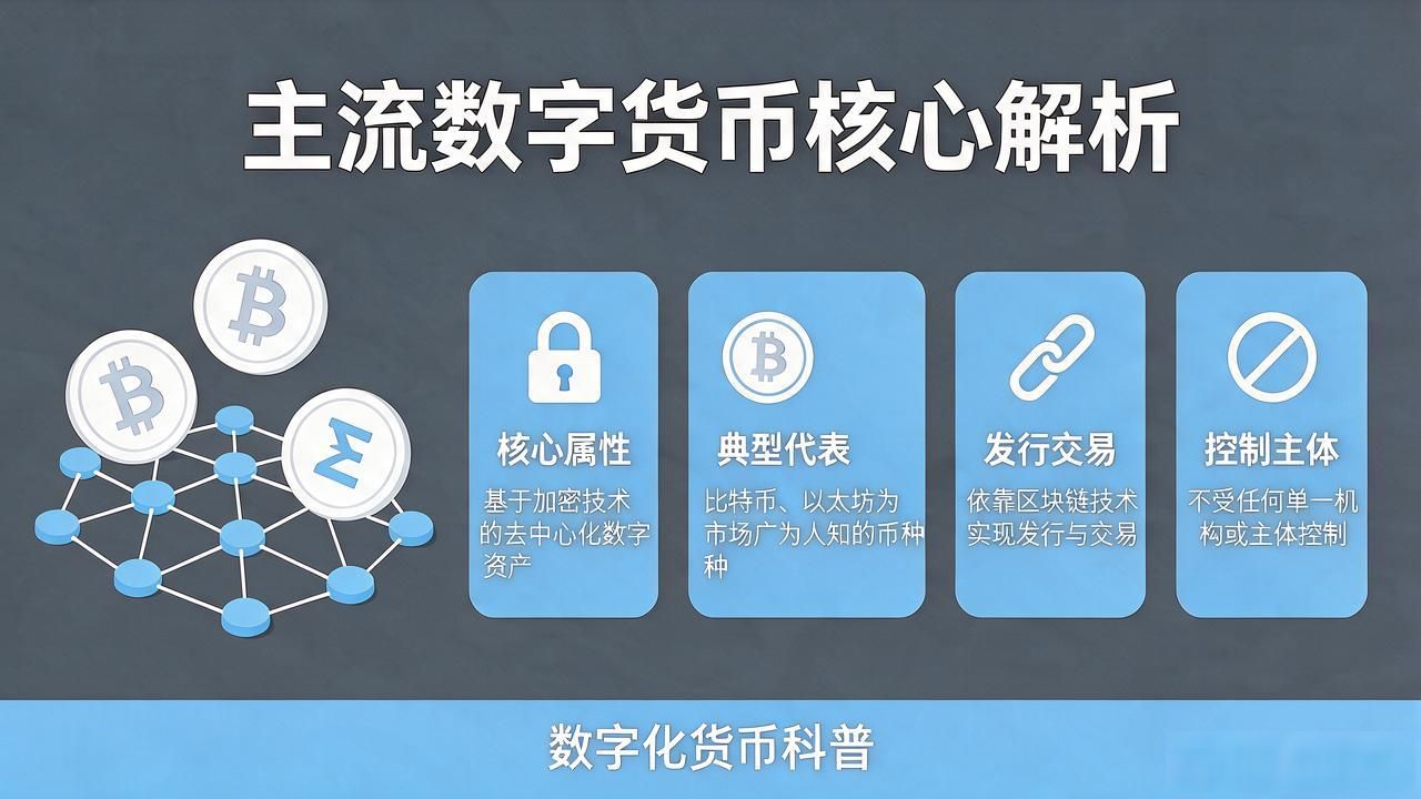 数字化货币有什么种类？一文讲清主流数字货币